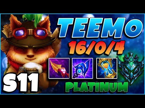 HOW TO PLAY TEEMO TOP LANE LIKE A BOSS - Season 11 FULL Gameplay