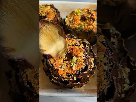 Italians make the BEST stuffed artichokes! FOOLPROOF recipe #shorts #artichoke #italianfood