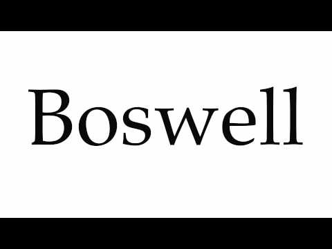 How to Pronounce Boswell
