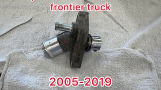 How to replace thermostat on Nissan truck frontier 2005-2019 code p0128. #nissan #nissantruck #auto