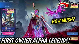 Download lagu GETTING ALPHA LEGEND SKIN WITH EXCLUSIVE ID TAG 000001?! REVENANT OF ROSES DRAW EVENT - MLBB mp3