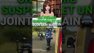 Un permis suspendu et un joint en main🚔