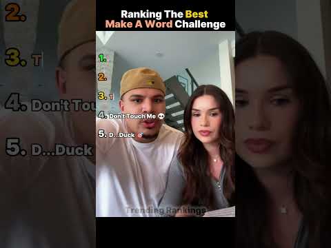 Ranking The Funniest Make A Word Challenge moments 🤣 #shorts #couplechallenge #viral #makeaword