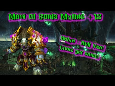 World of Warcraft | Maw of Souls Mythic +13 | Weekly Warm-up | Protection Paladin | Hendrix