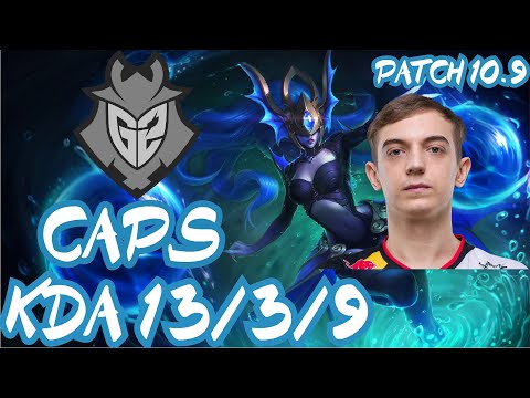 G2 Caps SYNDRA vs ZED MID - EUW CHALLENGER - PATCH 10.9
