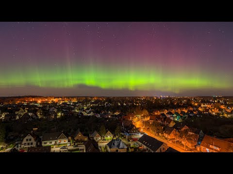 Strongest Aurora in 7 years over Kiel, Germany on March 13-14, 2022