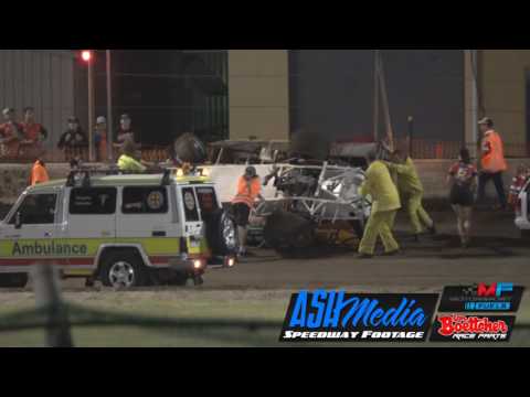 V8 Dirt Modifieds: Gary Wathen Rollover - Rockhampton Speedway