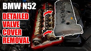 BMW N52 Engine Valve Stem Seals Replacement Part 1 of 3 | Valve Cover Removal
