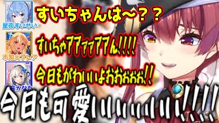 星街すいせいガチ勢すぎる宝鐘マリン、天音かなた、不知火フレアwww