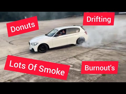 Wild BMW 1 Series Doing Donuts, Burnout's And Drift's Compilation