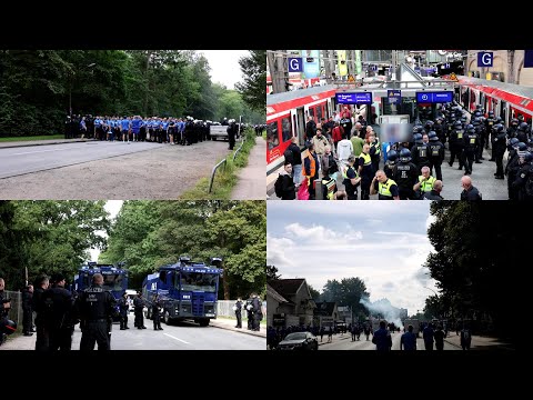 ⚽[Fußball] Polizei im Fußball Einsatz HSV gegen Hansa Rostock