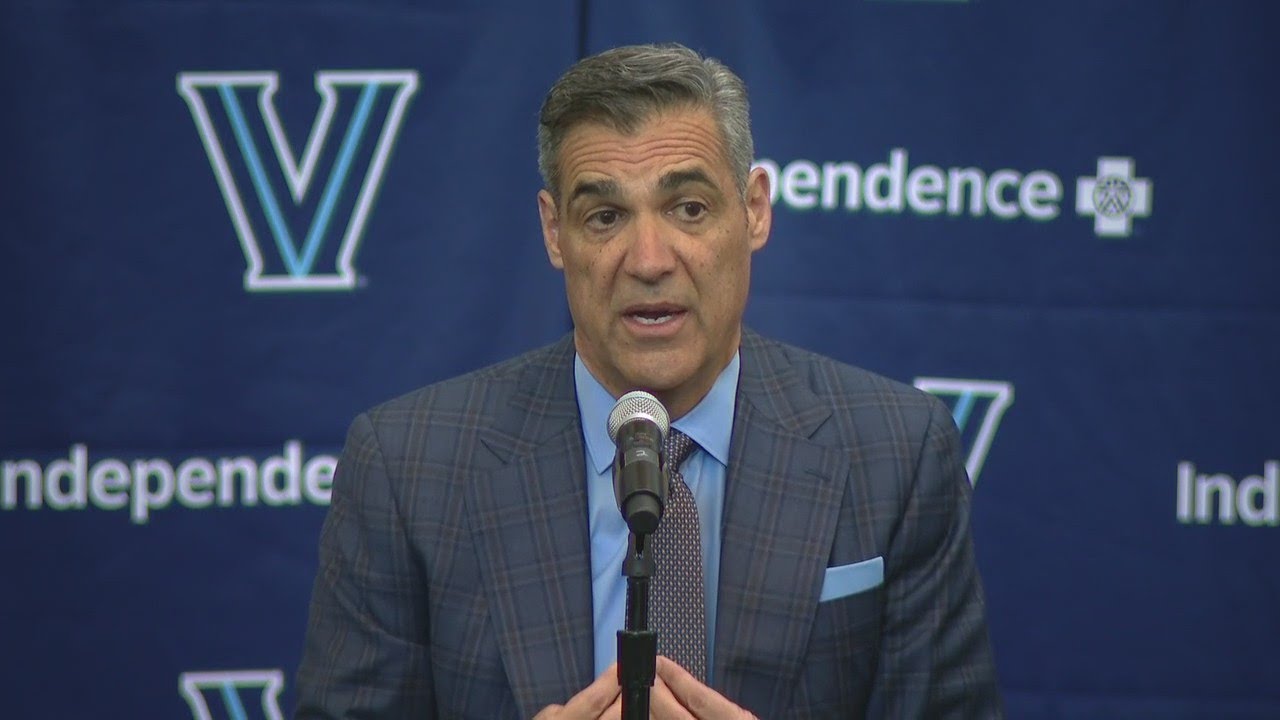Villanova's Jay Wright speaks at press conference after retiring as head coach