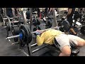 245 3X3 BENCH PRESS | PUSH DAY AT GOLDS GYM