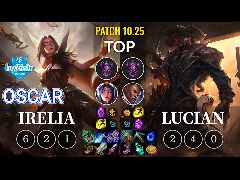 hyF Oscar Irelia vs Lucian Top - KR Patch 10.25