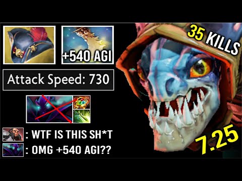 WTF +540 Agi Pirate Hat Slark vs Apex Spectre Most Epic Late Game Battle 35 Kills Crazy 7.25 Dota 2