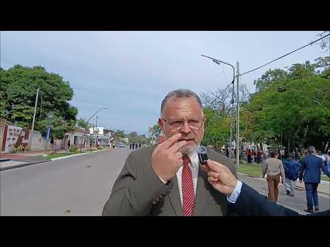Arturo Puyol intendente de Ramada Paso, en el acto 149 años de Itá Ibate, 7 de junio de 2026
