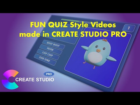 Using Create Studio Pro to do a QUIZ video