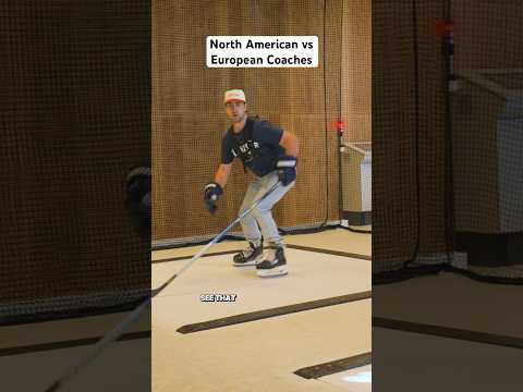 North American vs European Hockey Coaches 🏒 #hockey #coaching