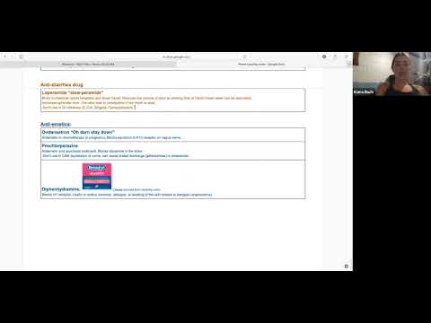 Anti-Diarrhea & Anti-emetic Pharmacology for Naturopaths