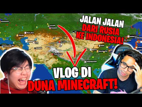 I Vlog with @ElestialHD around the world from Russia to Indonesia in Minecraft!