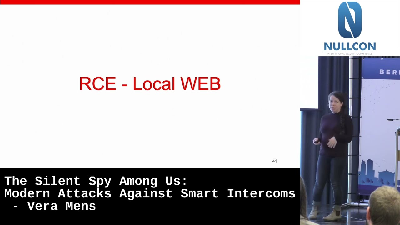 Nullcon Berlin 2023 | The Silent Spy Among Us: Modern Attacks Against Smart Intercoms by Vera Mens