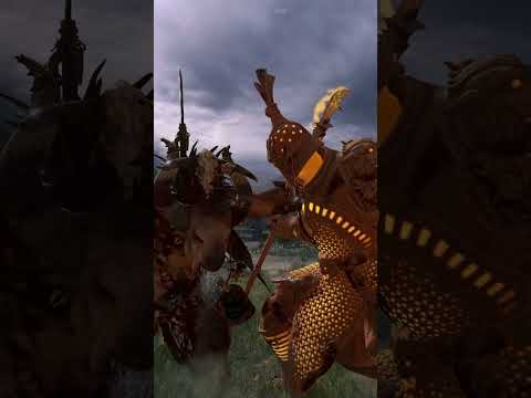 Ghorgon VS Terracotta Sentinel | Total War: Warhammer 3 #shorts