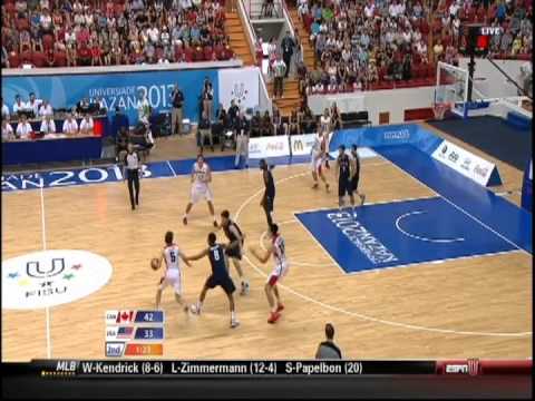 Jordan Bachynski in Canada's win over USA 7-12-13