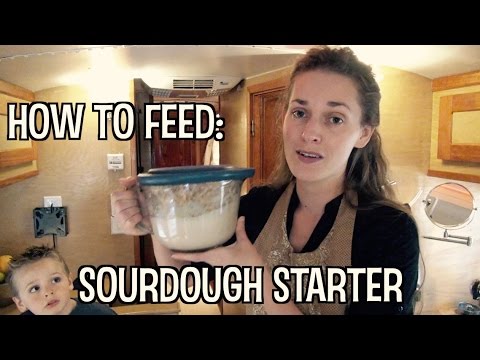 Feeding Sourdough Starter | The Bus Life