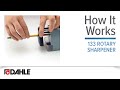 How To Use Your Dahle 133 Pencil Sharpener Easy Instructions Opening Sharpening Point Adjuster