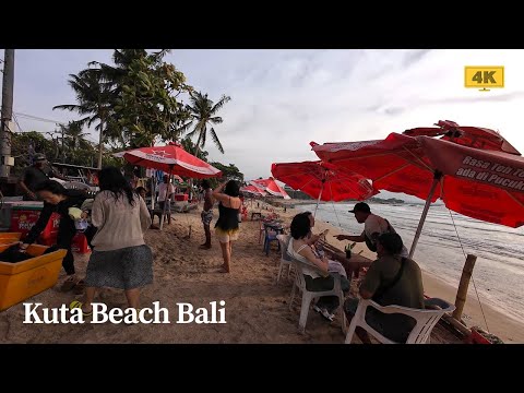 4K Kuta Beach & Main Street Situation in 2026 | Virtual Walking Tour Bali Today