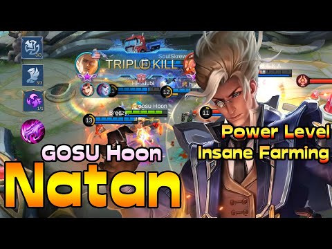 Natan Global Popular Player [GOSU Hoon] 93% Win Rate! Power Leveling - Mobile Legends Gameplay