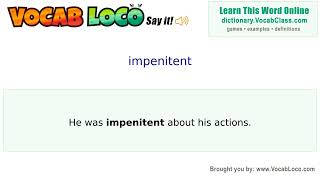 Video thumbnail for impenitent