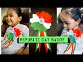 Republic Day Badge DIY Tricolour Flower Badge Indian Flag Badge Making 26th January Badge