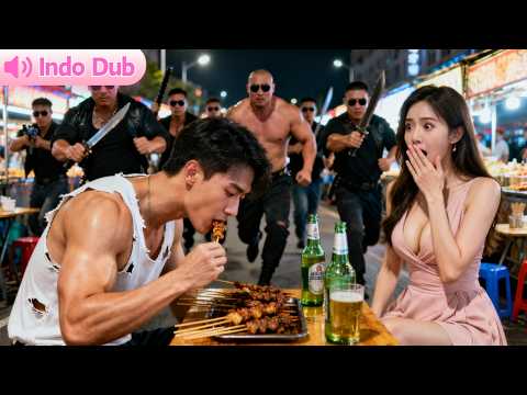 Pemuda Makan Bakaran Diganggu Preman, Satu Gerakan Jungkir Balikkan Semua Geng!