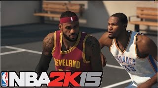 NBA 2K15 2015 PC blacktop gameplay | Lebron James Vs Kevin Durant 1 on 1 (Xbox 360/PS3/PC/PS4)