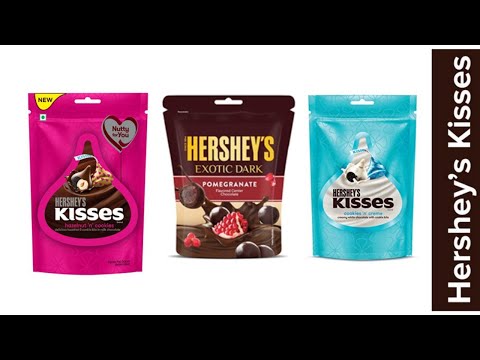 Hershey kisses hozelnet n cookies vs Exotic Dark vs cookies n cream #chocolate #hersheyskisses