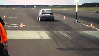 preview picture of video 'VW Golf 2 VR6 Turbo 4motion @ Cult-Style Rothenburg 2012 - 1/4 Meile @ 10,193'