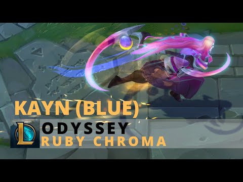 Odyssey Kayn (Blue) Ruby Chroma - League Of Legends
