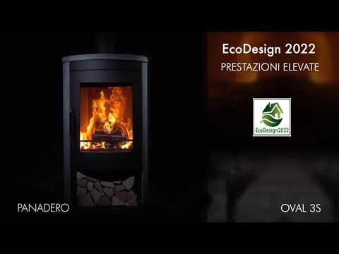Braskamin Panadero Oval Inkl. Täljsten EcoDesign Fristående 8,7kW