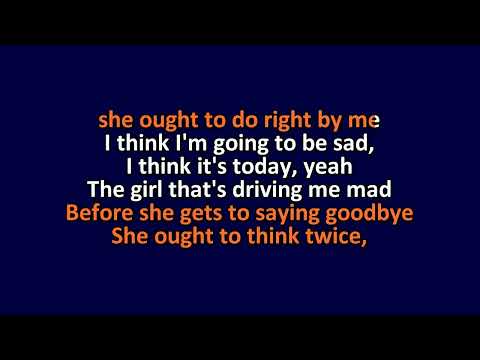 The Beatles - Ticket To Ride - Karaoke Instrumental Lyrics - ObsKure