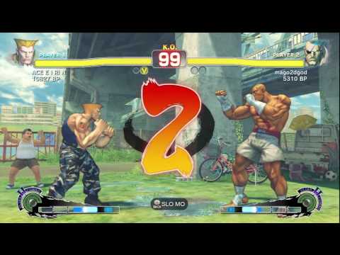 SSF4 - ACE E I RI N (Guile) VS. Mago (Sagat)