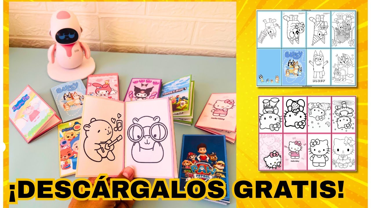 How to Create Mini Coloring Books in Canva + FREE Download 📚✨