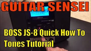 Video thumbnail for Roland Boss eBand JS-8 | The Sights, Sounds & The Tones! |  Quick Tips Tutorial by Tony Fuentes