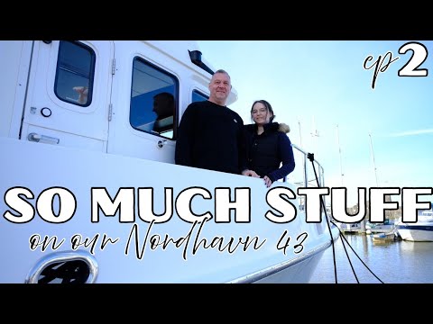Back Onboard Our Nordhavn 43 in Whitehaven Marina | UNLOADING a Treasure Trove of Spare Parts! Ep2