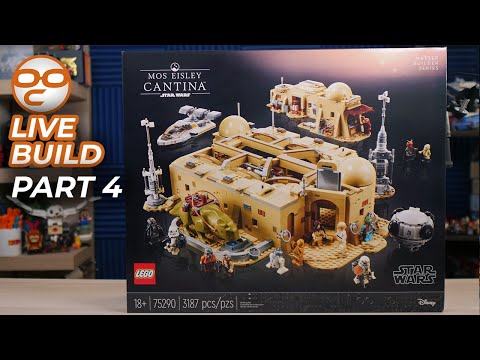 🔴  Finishing North Side! LEGO Star Wars Mos Eisley Cantina LIVE PART 4