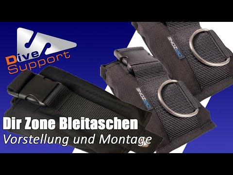 Vergleich der Dir Zone Bleitaschen für's Monogerät und Montageanleitung | DiveSupport