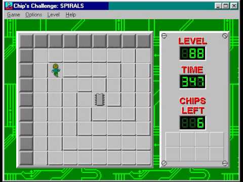Chip's Challenge 1 Level 88 (Spirals) - 317 seconds