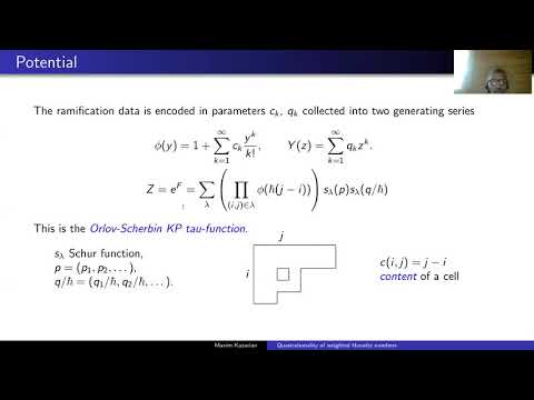 Maxim Kazarian Quasirationality of weighted Hurwitz numbers