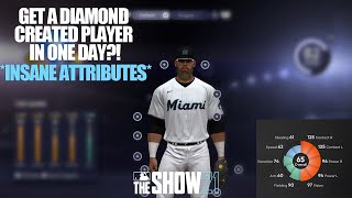 HOW TO MAKE YOUR DIAMOND DYNASTY CREATED PLAYER TO DIAMOND IN LESS THAN FIVE HOURS!! MLB THE SHOW 21