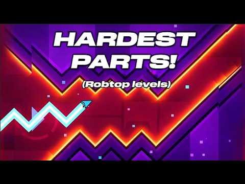 The HARDEST Parts In All Geometry Dash Levels!